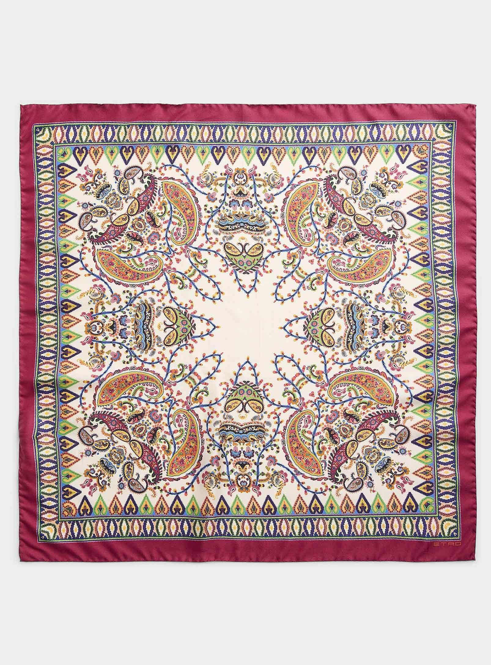 Etro - Women's Paisley pattern pure silk scarf | Simons