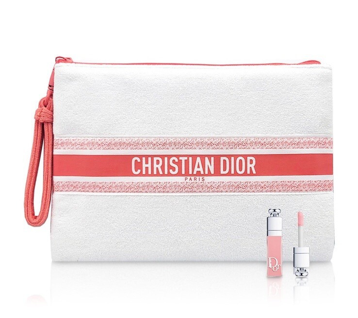 Dior Addict Mini Lip Maximizer 001 White Coral Makeup Bag Pouch 2-Pc Travel Set  | eBay | eBay US