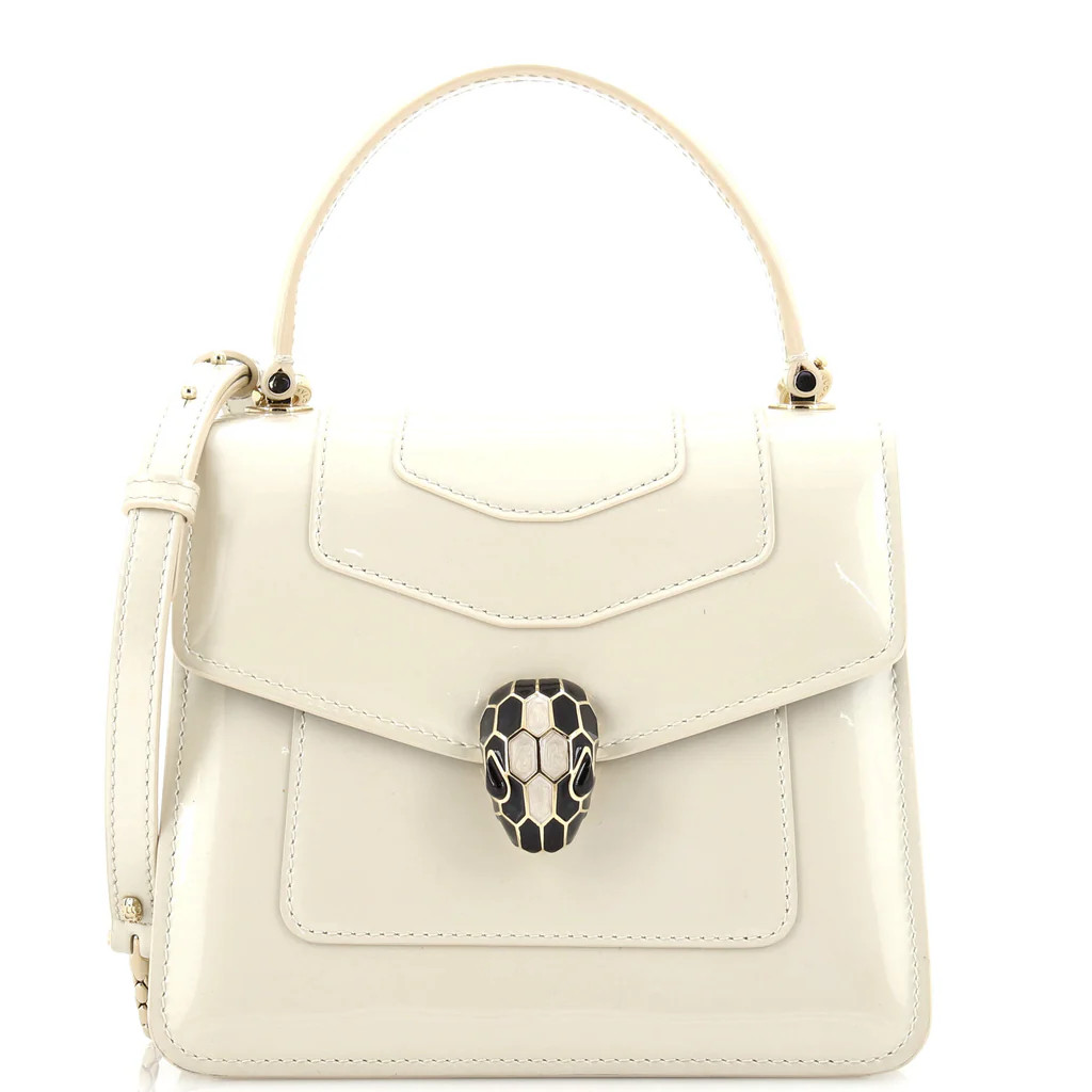 Serpenti Top Handle Bag Patent Small | Rebag