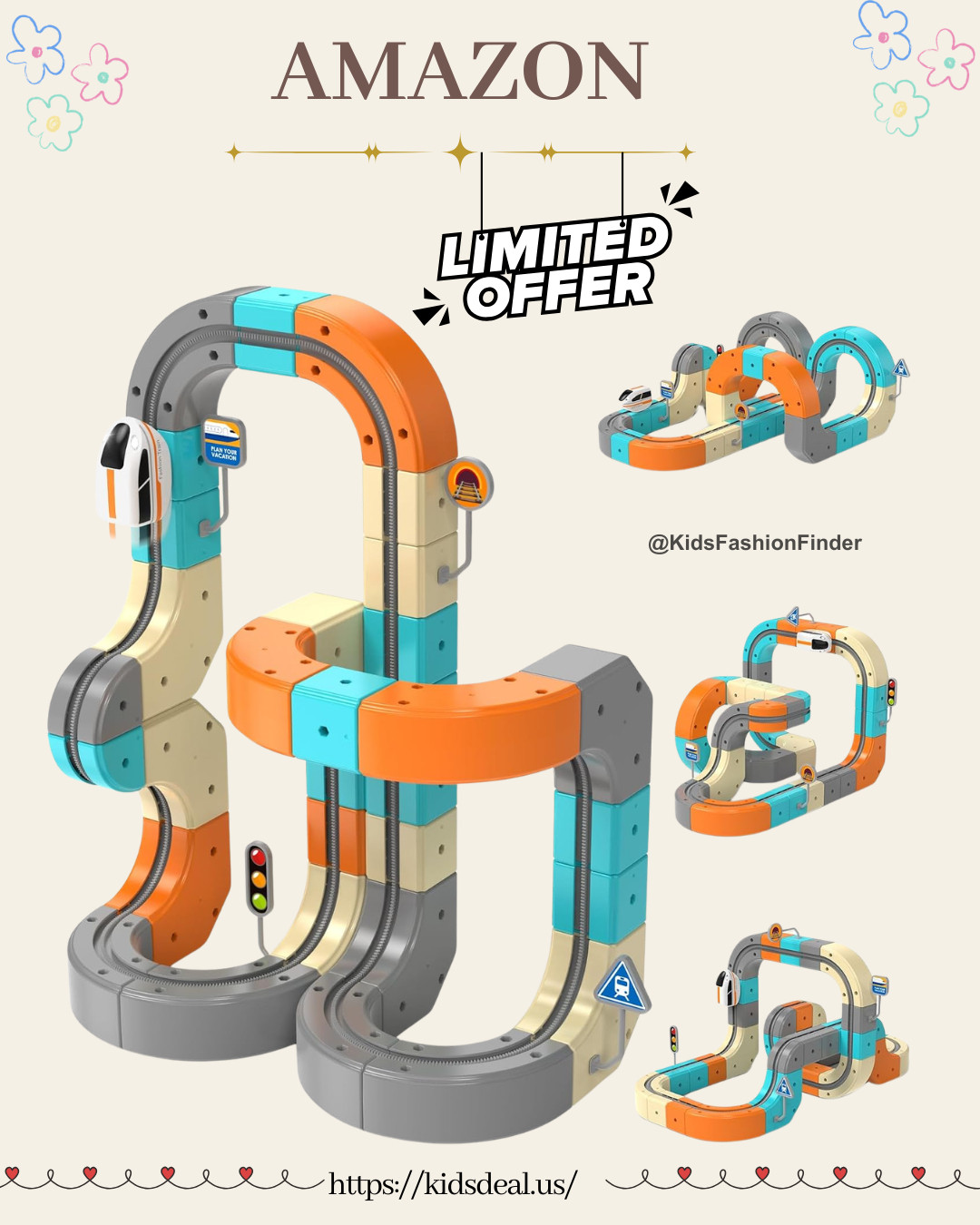 🚂🏎️ 3D Flexible Race Track & Electric Train Set ✨

A toy that keeps kids building, racing, and learning for hours! 🤩

🚗 82-piece flexible track lets kids create endless track designs
🌉 Build exciting 3D layouts with twists, hills & bridges
⚡ Motorized race car runs smoothly for nonstop fun
🧠 Encourages creativity, problem-solving & STEM learning
🎁 Perfect birthday or holiday gift for kids ages 3–8

Little engineers will love designing a new adventure every time they play! 🚀💙

#STEMToys #RaceTrack #TrainSet #BuildingToys #KidsToys #ToddlerToys #ToyFinds #LearningThroughPlay #STEMLearning #MotorizedCar #BirthdayGift #GiftIdeas #CreativePlay #MomLife #KidsActivities

#LTKmomlife #LTKSaleAlert #LTKKids