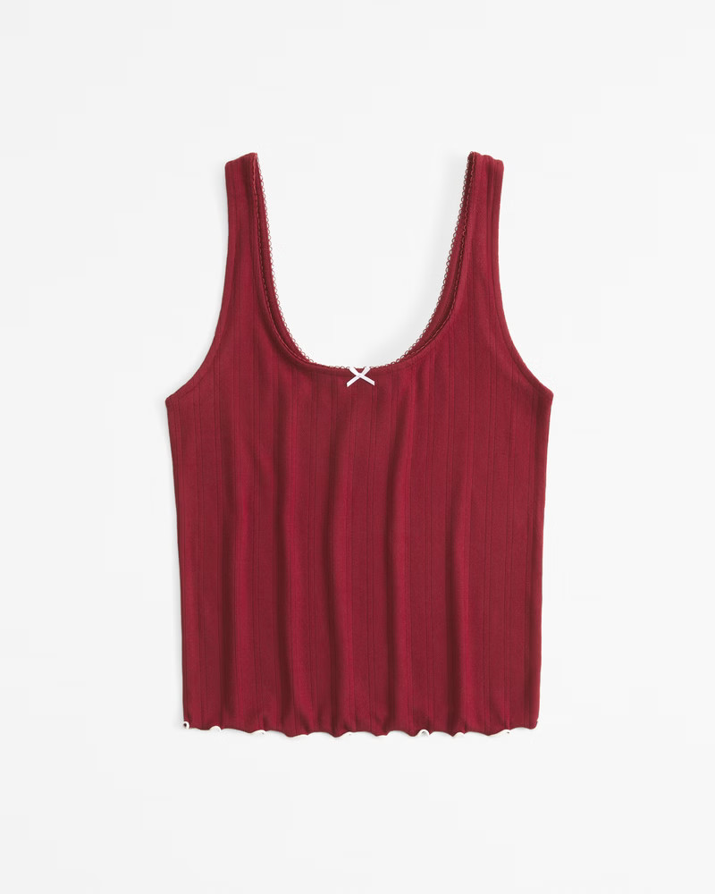 Women's Pointelle Sleep Cami | Women's Sleepwear & Loungewear | Abercrombie.com | Abercrombie & Fitch (US)