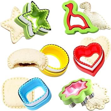 6PCS Sandwich Cutter and Sealer for Kids DIY Pancake Cookie Cutters,Cut and Seal for Lunchbox Kid... | Amazon (US)