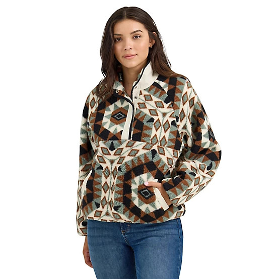 Wrangler  Women's Sherpa Snap Pullover | Tractor Supply