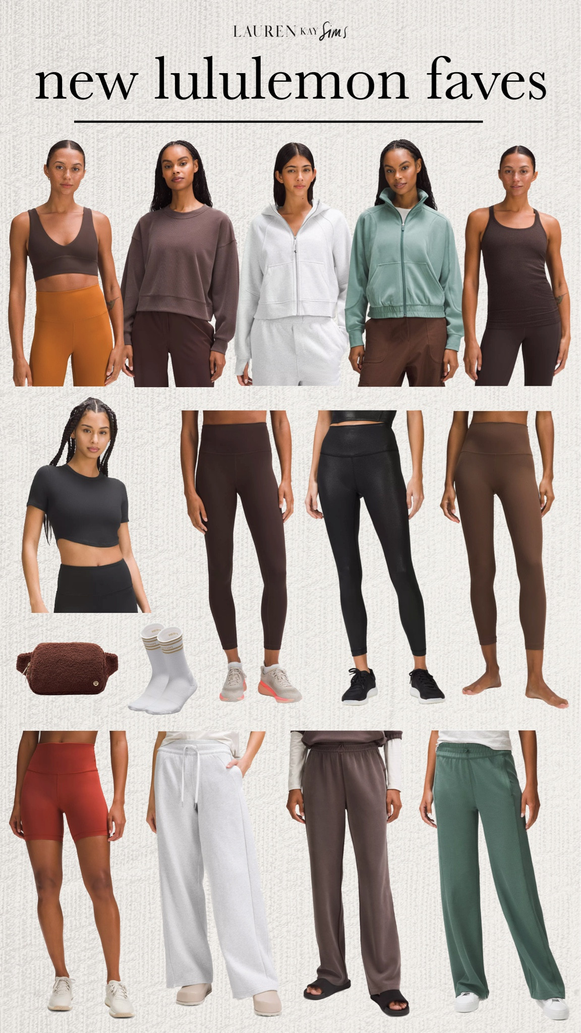 new lululemon faves 🤎