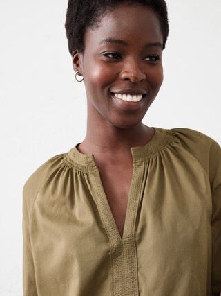 Trapunto Voile Mini Dress | Banana Republic Factory