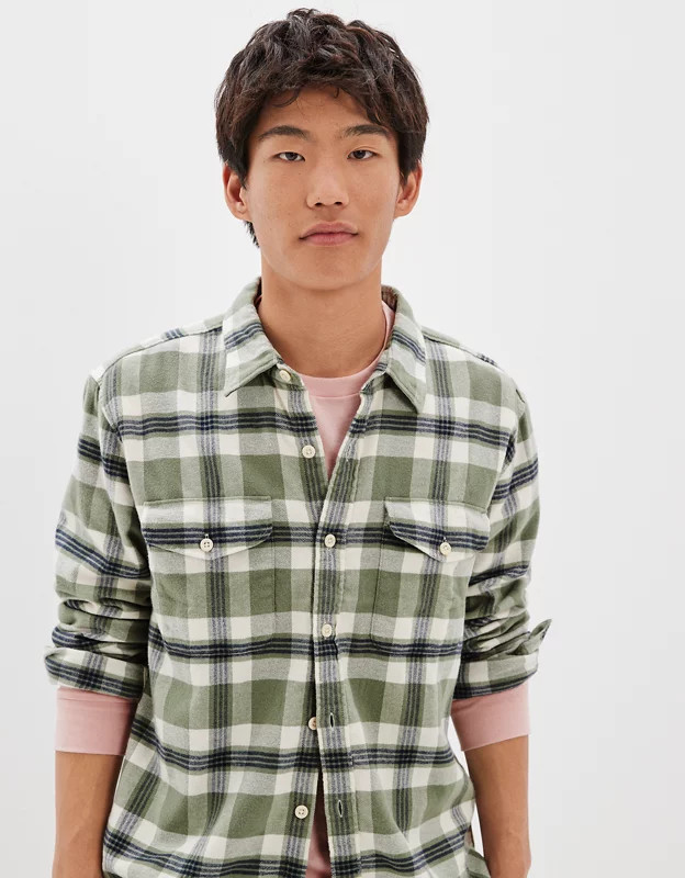 AE Super Soft Flannel Shirt | American Eagle Outfitters (US & CA)