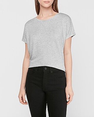 Crew Neck London Tee Gray Women's S | Express