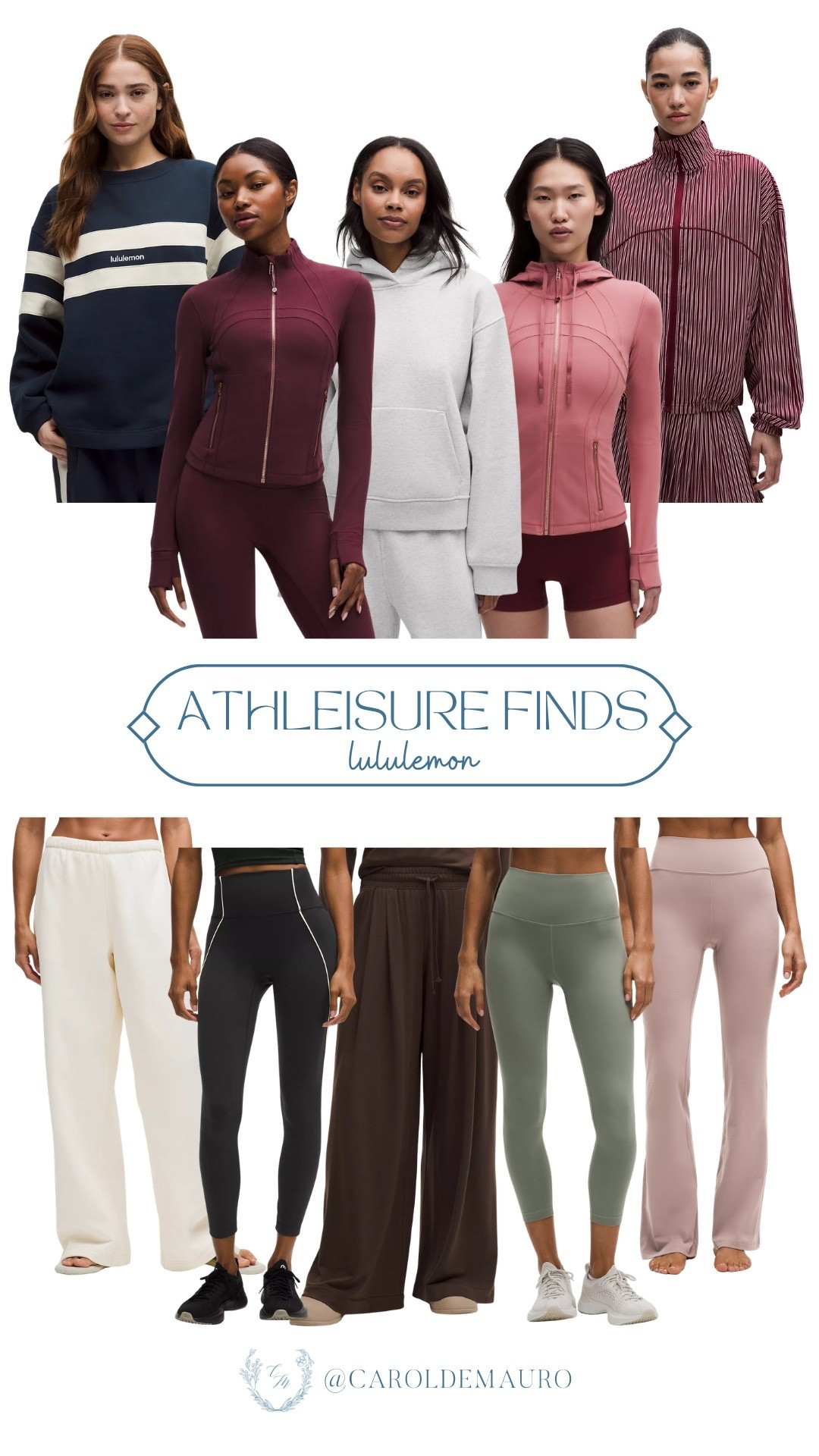 Lululemon fans, reunite! You'll love this new collection of jackets and ultra-comfy wide-leg pants in a dreamy, mix-and-match palette of berries and sage. You can now hit the gym or run your errands stylishly.

fashion trend, sporty look, lounge wear, everyday basics, athleisure style, weekend vibes, seamless sculpt, workout outfit

#LTKfitnessgoals #LTKootd #LTKActive