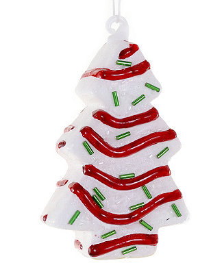 Cody Foster & Co. Christmas Tree Cake Glass Ornament - Macy's | Macy's