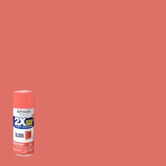Rust-Oleum 2X Ultra Cover Gloss Coral Spray Paint and Primer In One (NET WT 12-oz) | Lowe's