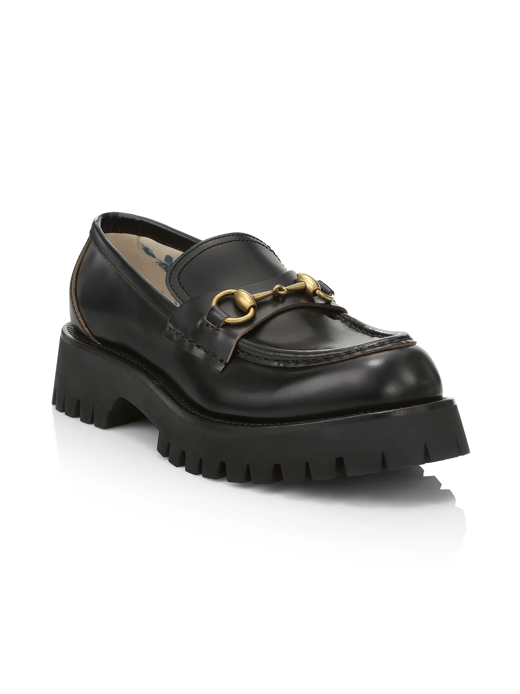 Leather Lug Sole Horsebit Loafers | Saks Fifth Avenue