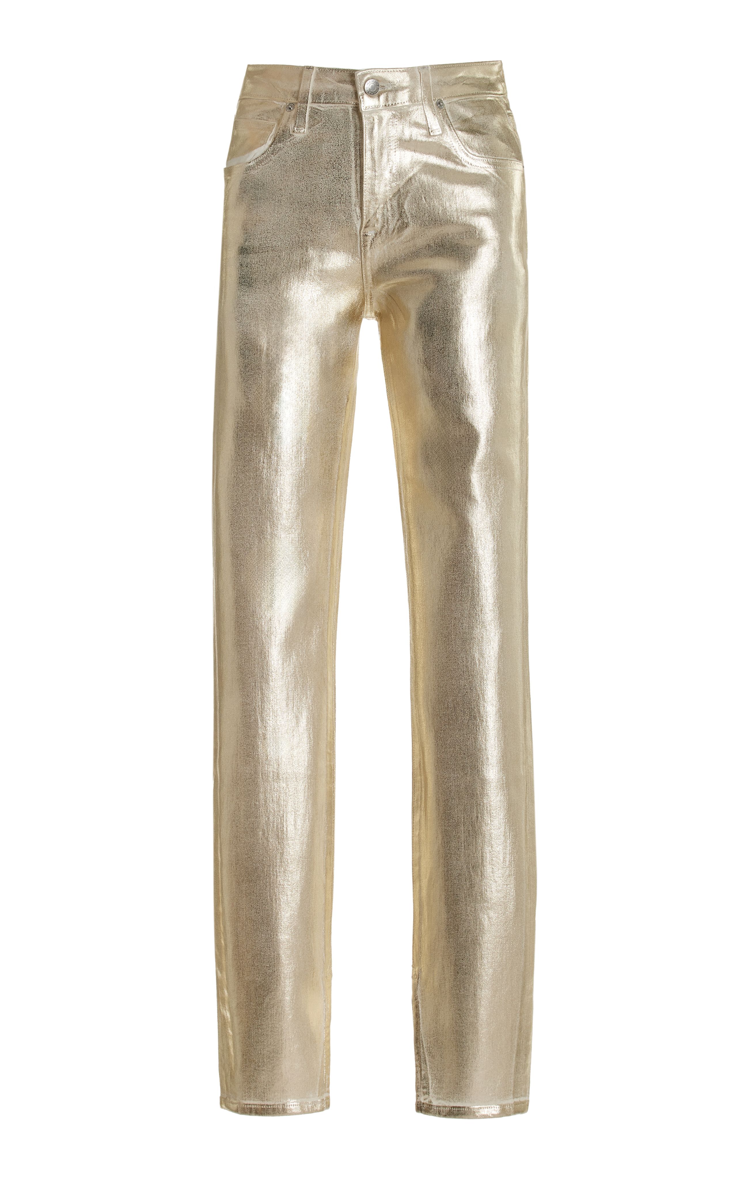 Rae Metallic Cotton-Blend Skinny Jeans | Moda Operandi (Global)