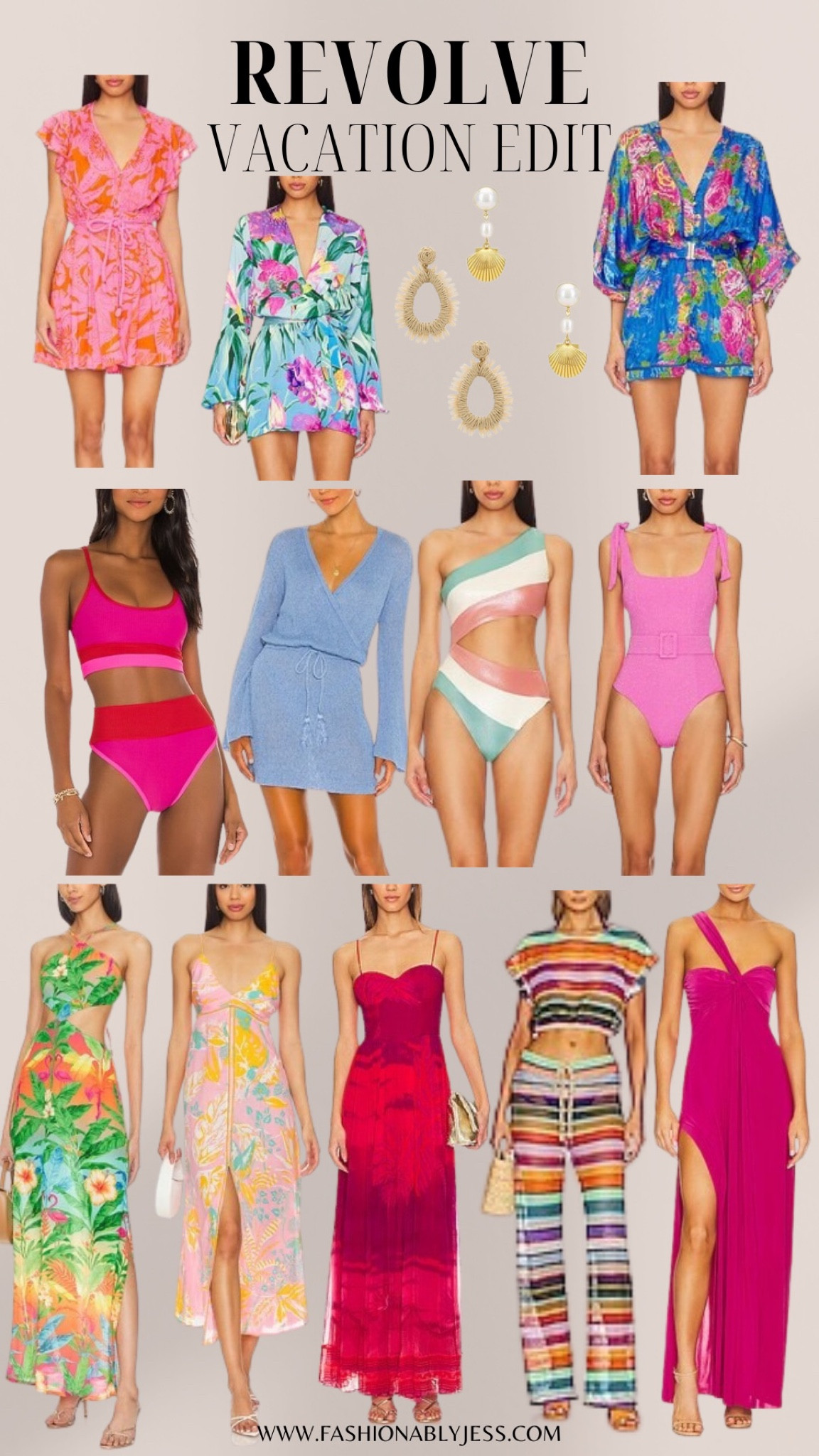 Easy vacation outfits from revovle! Cute resort wear 

#LTKstyletip #LTKover40 #LTKswim