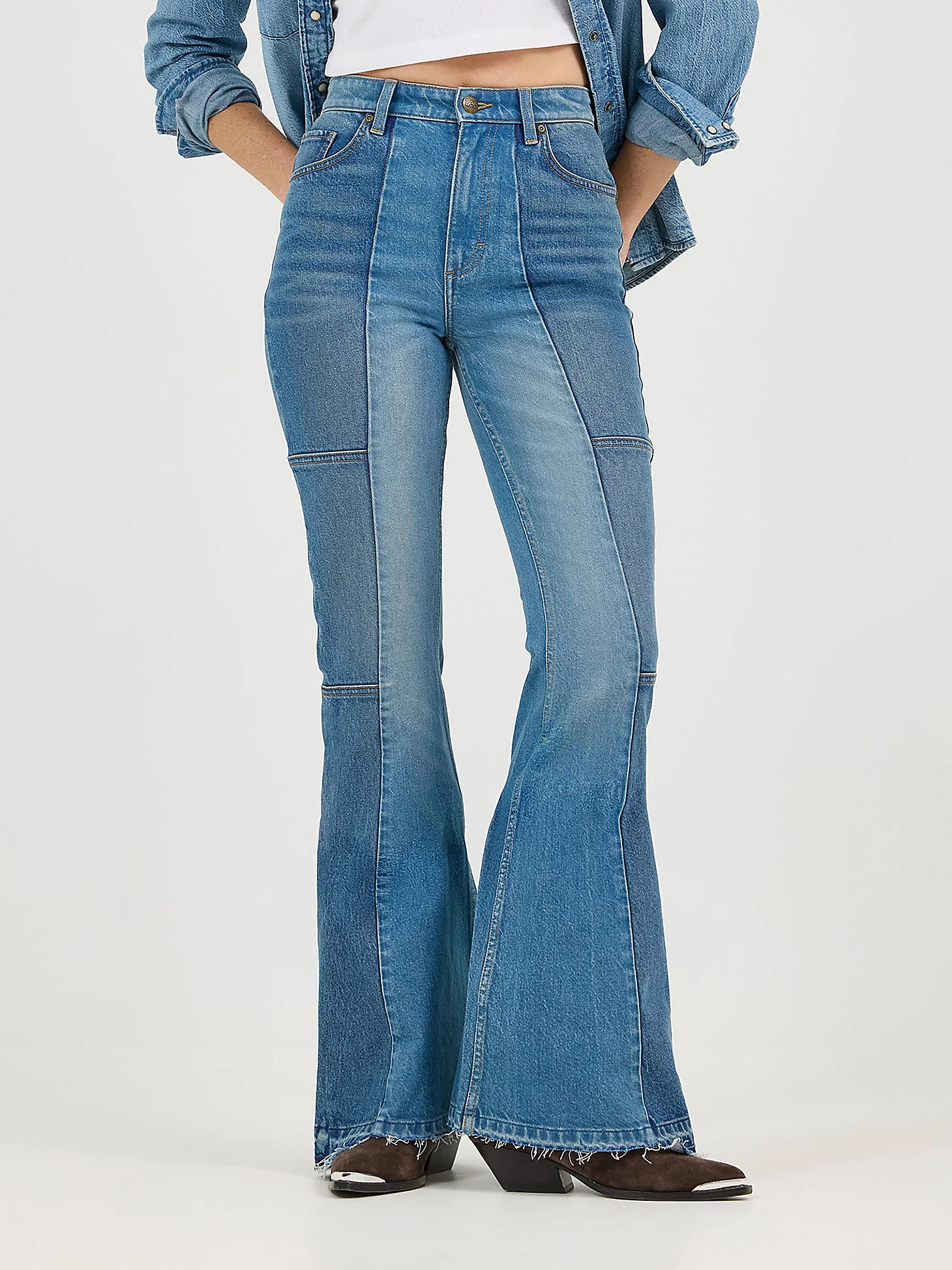 Women's High Rise Pieced Flare Jean | Lee Jeans