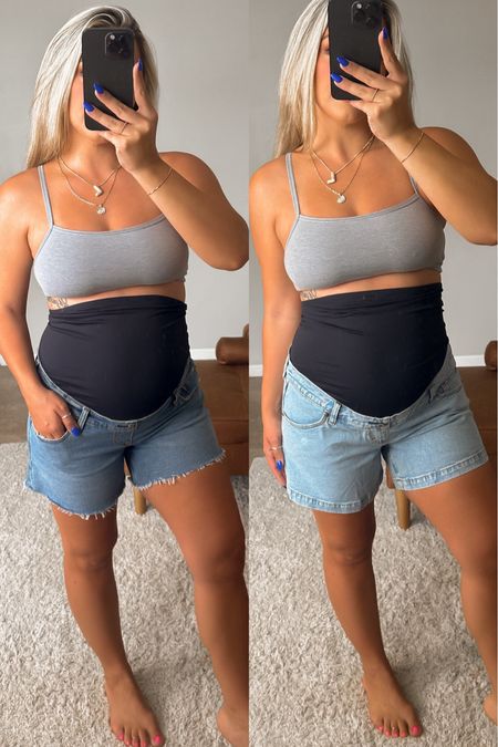 Abercrombie maternity shorts. They are so stretchy and comfortable. I sized up two sizes from my normal size. I’m 19 weeks pregnant.

#LTKStyleTip #LTKBump #LTKFindsUnder100