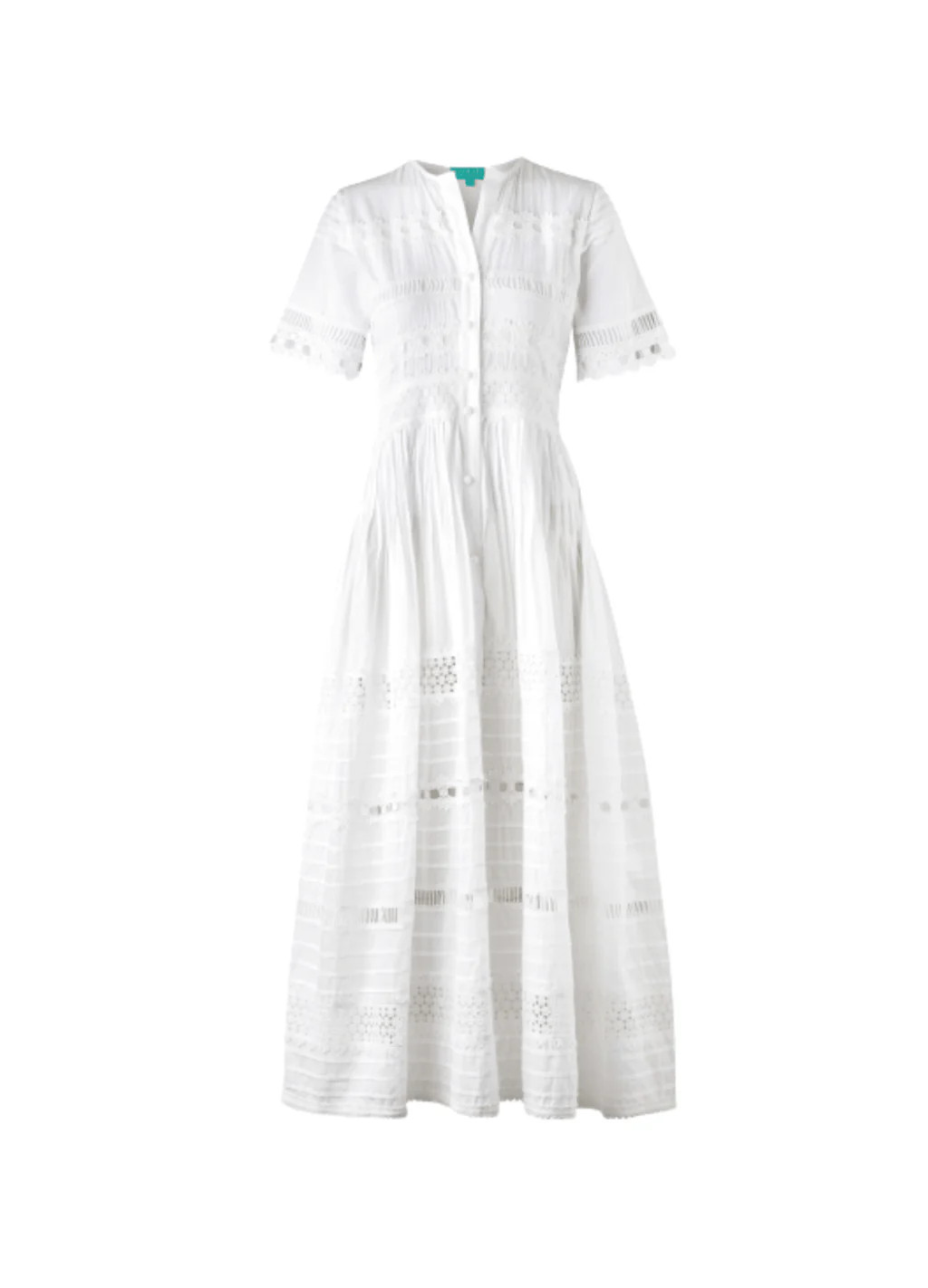 Camila Dress in White | Over The Moon