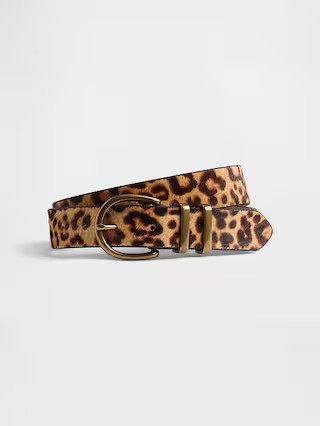 Leopard Calf Hair Belt | Gap (US)