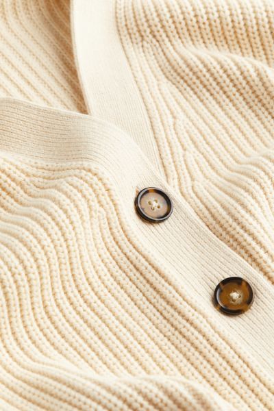 Rib-knit Cardigan - Pale yellow - Ladies | H&M US | H&M (US + CA)