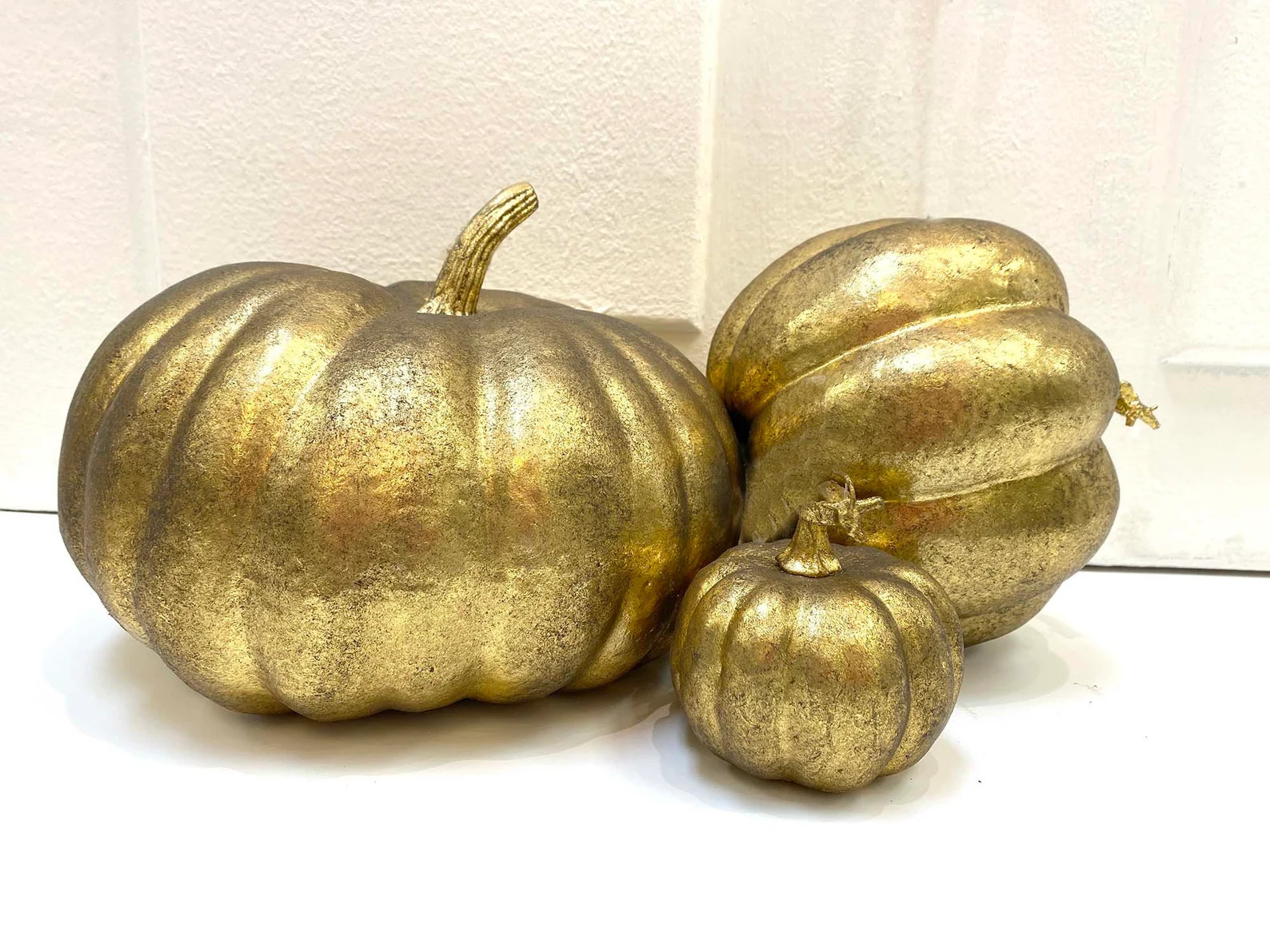 2 Sizes Antique Gold Pumpkin Pumpkin Decor Gold Pumpkin - Etsy | Etsy (US)