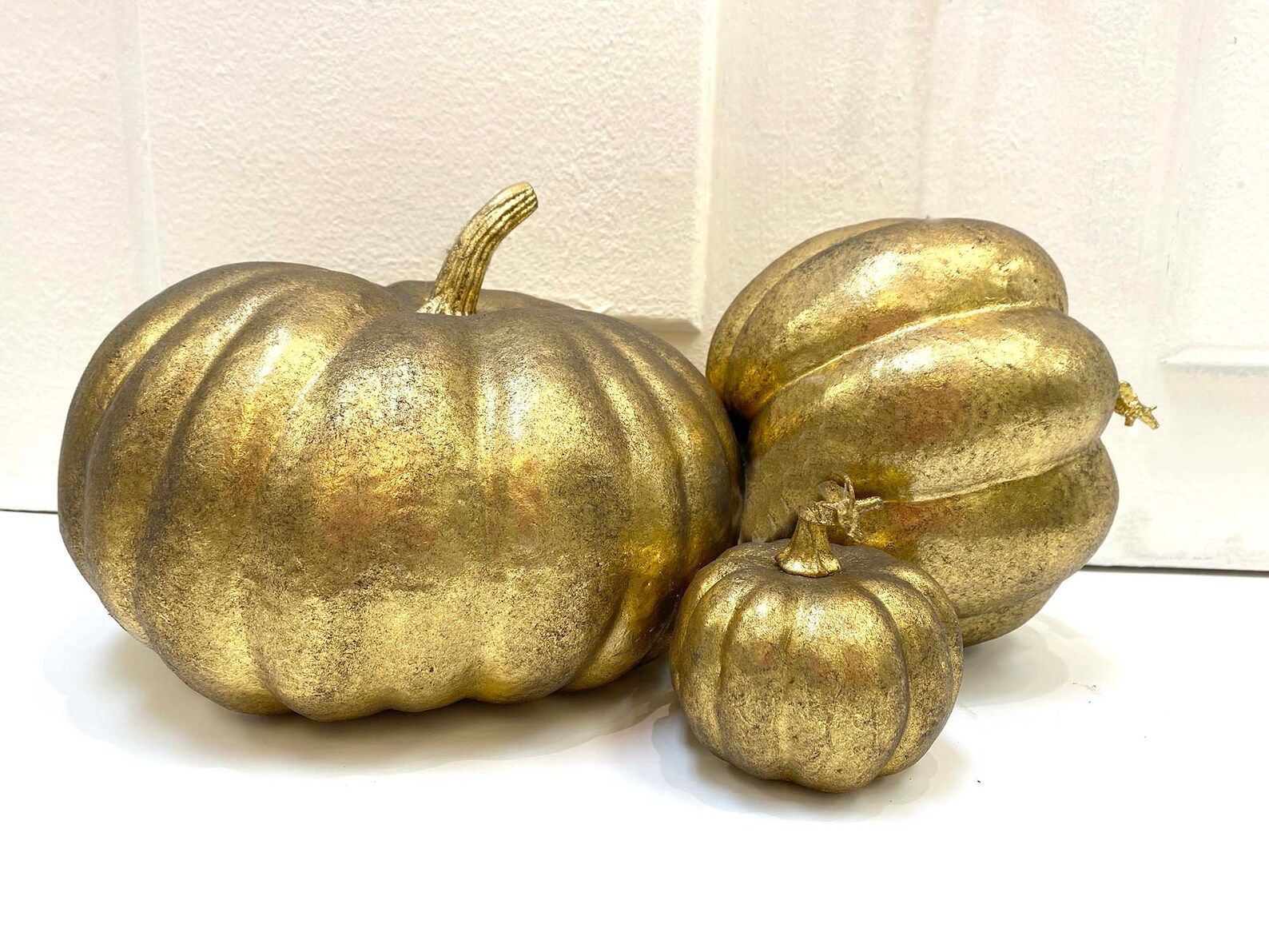 2 Sizes Antique Gold Pumpkin Pumpkin Decor Gold Pumpkin - Etsy | Etsy (US)