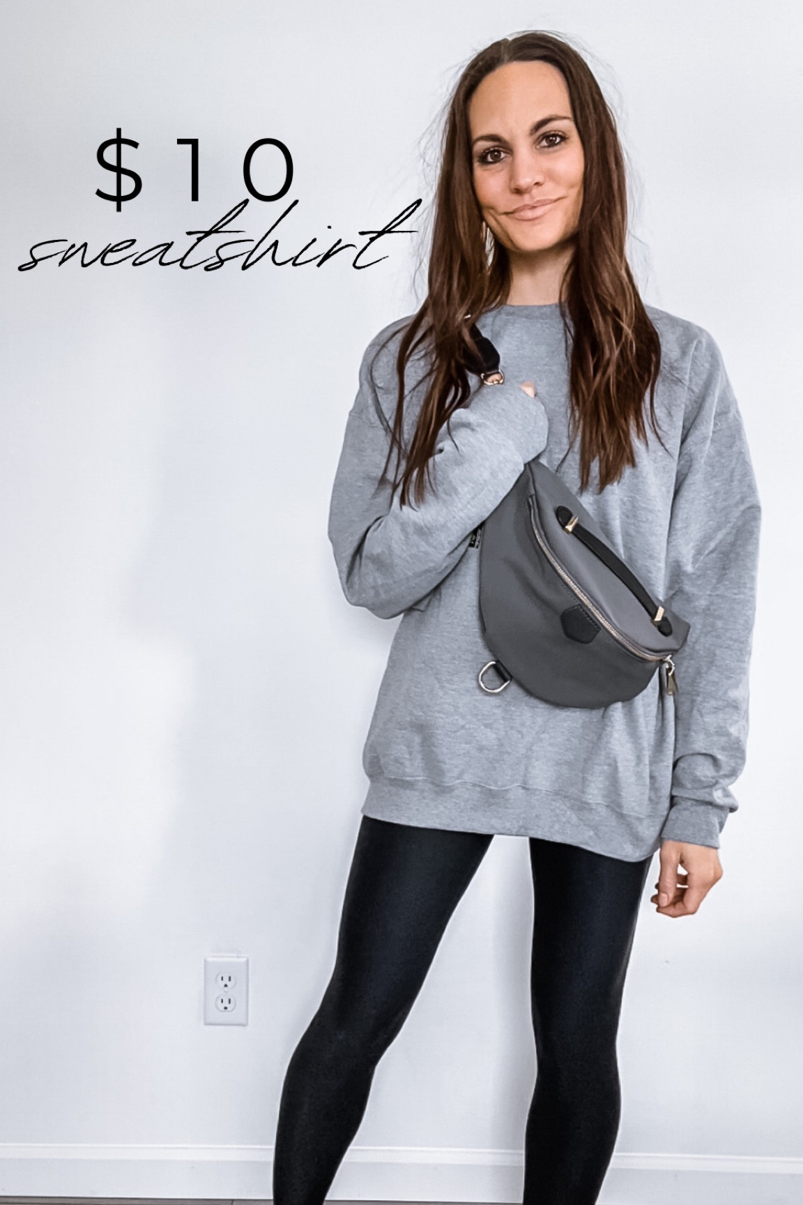 The $10 Walmart sweatshirt. Sized up 2 sizes for this oversized fit. Wearing a L. Platform sneakers are $17! 

#LTKunder50 #LTKfit