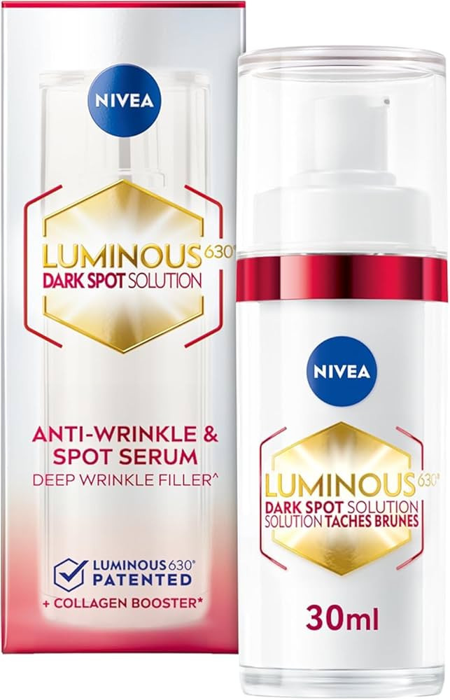 NIVEA LUMINOUS630 Dark Spot Solution Anti Wrinkle and Age Spot Serum for All Skin Types, Face Ser... | Amazon (CA)