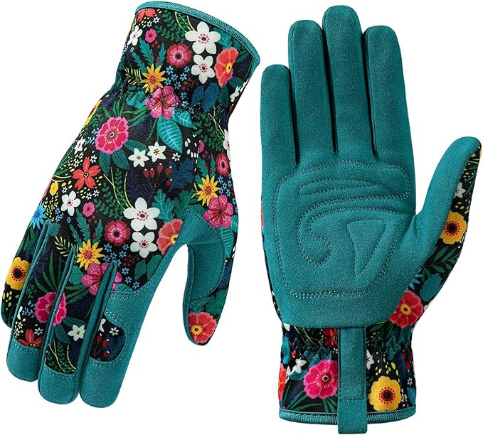 Trifabricy Gardening Gloves for Women, Breathable leather Garden Gloves with Grip, Thorn-Proof Pu... | Amazon (US)