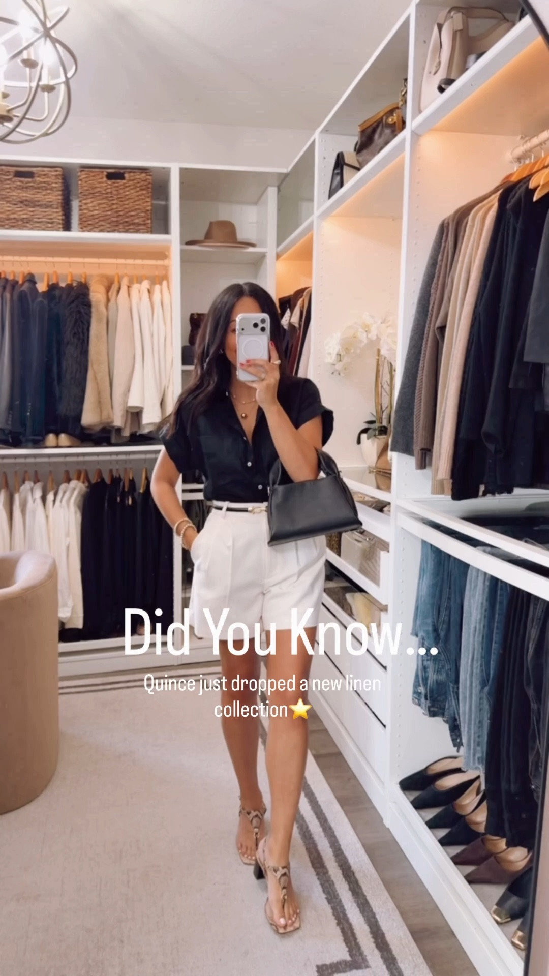 @Quince just dropped the best linen pieces! Including coordinated sets that are trending right now. All linked! 
Everything is TTS. Wearing the blue denim jeans in the 30-inch inseam 

#LTKootd #LTKOver40