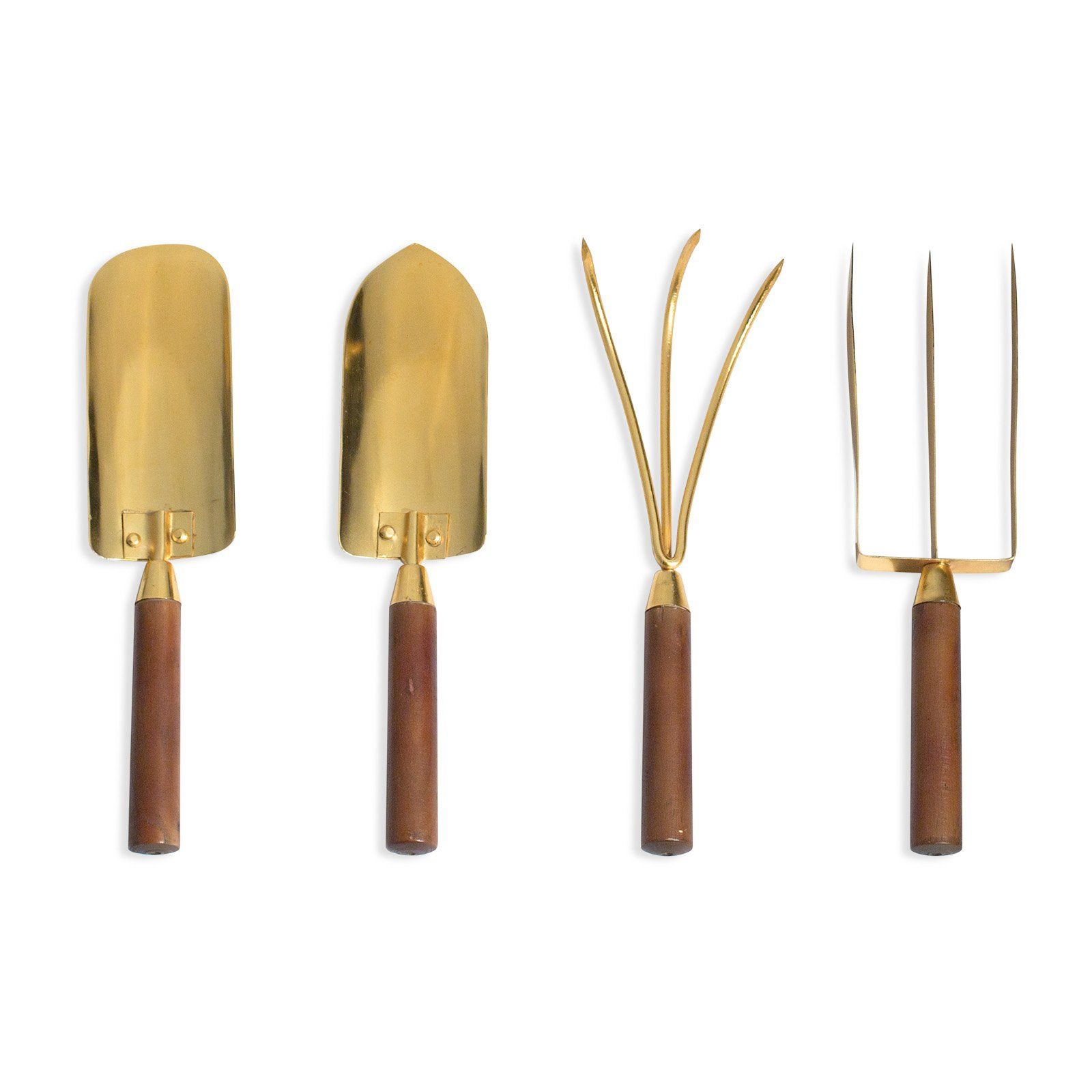 Belham Living Botanic Gold-Plated Garden Tools - Set of 4 with Wooden Box | Walmart (US)