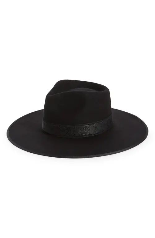 Lack of Color Noir Bubble Crown Wool Rancher Hat in Black at Nordstrom, Size Large | Nordstrom