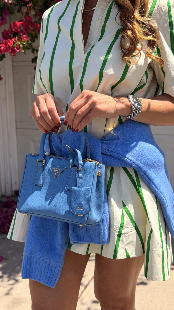 Not sure if you got the memo 📝, but minimal is out, and maximal is in 💁‍♀️💚

Strappy sandals are from Maria Farro’s previous collection, but are linked similarly. 

#summerdress #summerfashion #tennisdress #golfdress #maximalism