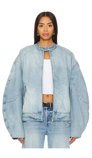 EB Denim Domenico Bomer Jacket in Denim-Light. - size XS | Revolve Clothing (Global)