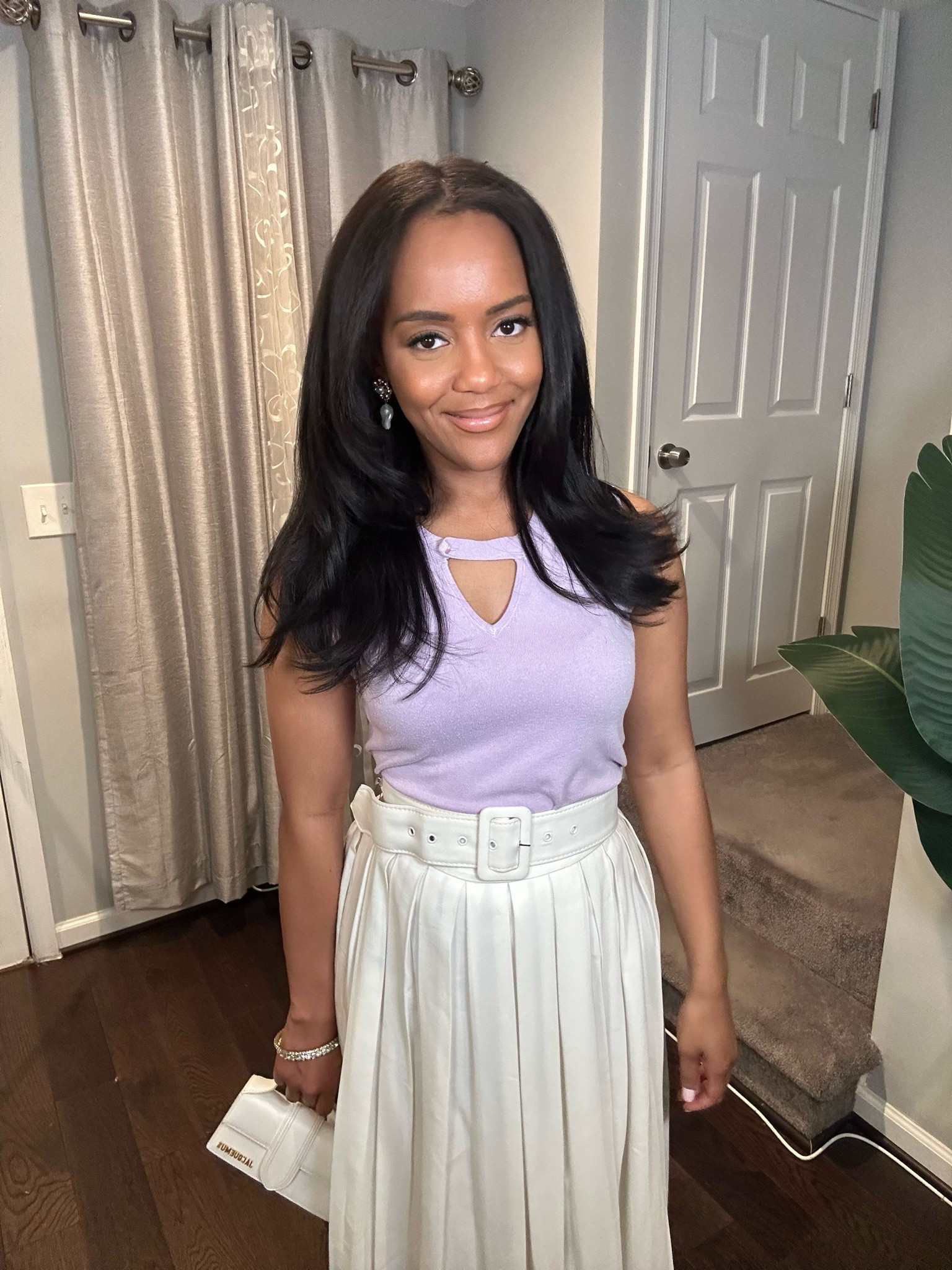 A pleated skirt moves well and always looks put-together. Keep a fine knit on top for clean proportions. Office to after-work, linked here.

#LTKWorkwear
