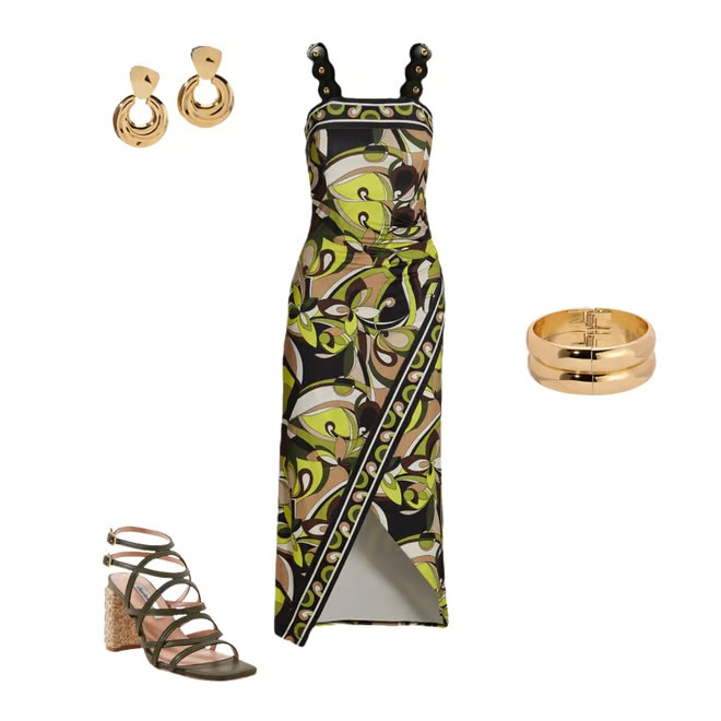 -  Print Novelty Strap Knit Dress - Summer Chic Abstract | Boston Proper | Boston Proper