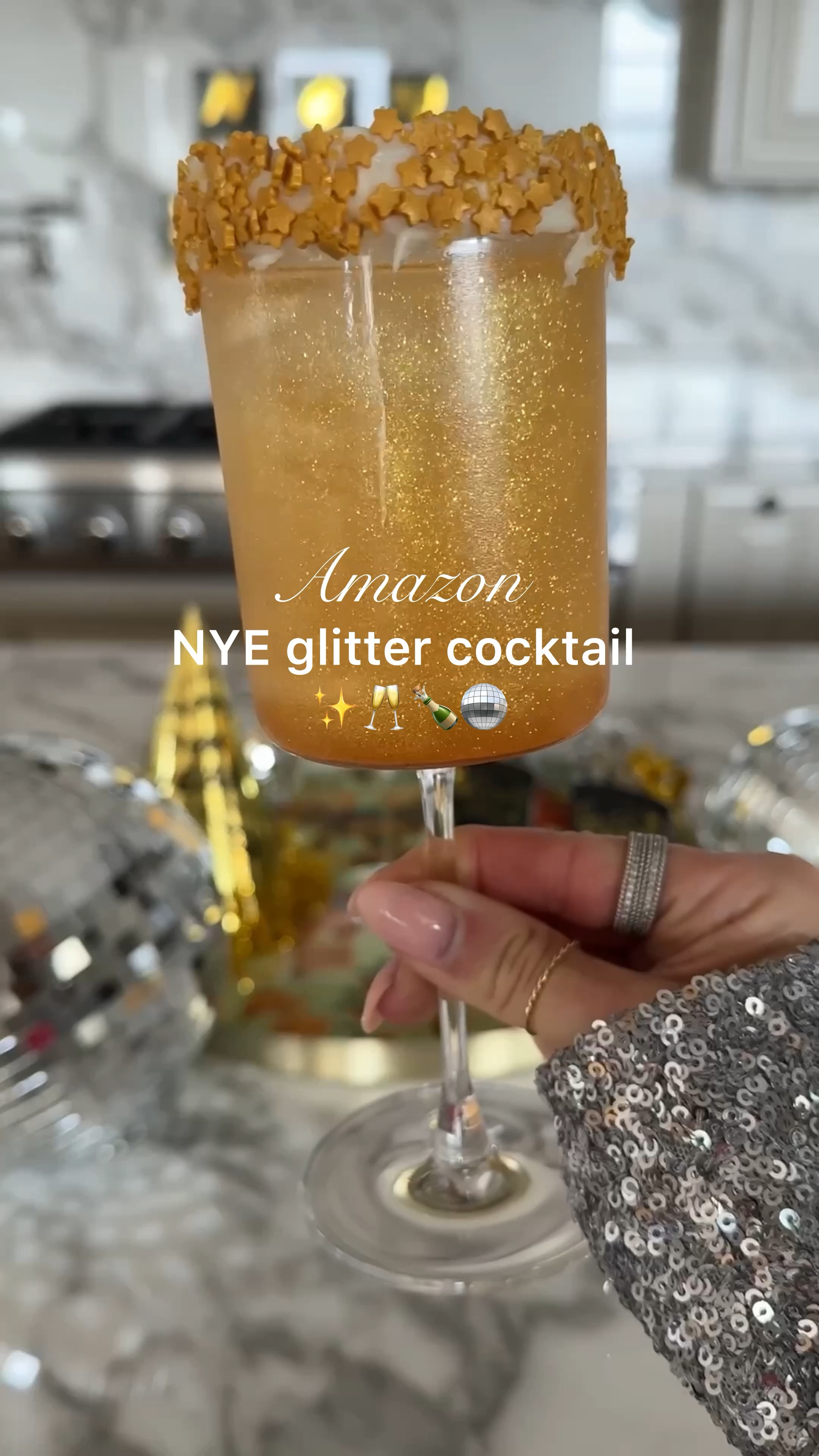 Making edible glitter cocktails for NYE! So fun for parties and hosting 

#LTKParties #LTKHoliday #LTKSeasonal