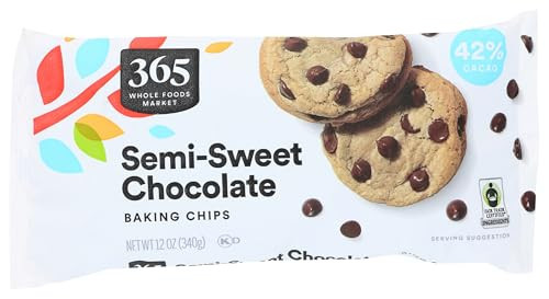 365 by Whole Foods Market, Semi-Sweet Chocolate Baking Chips, 12 Ounce | Amazon (US)