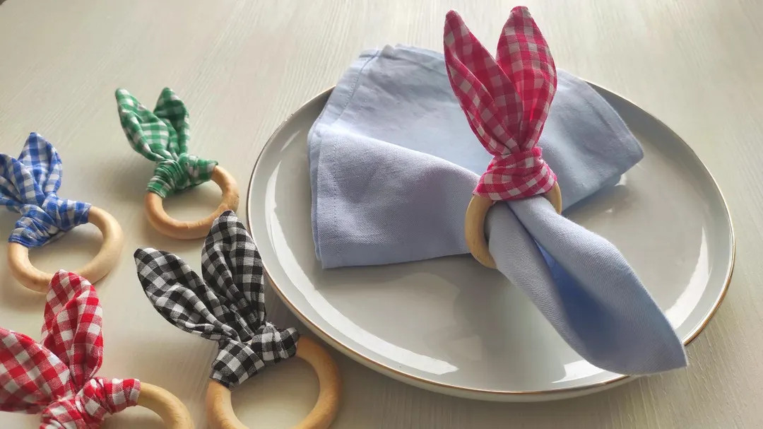 Easter Napkin Ring, Easter Bunny Napkin Rings, Bunny Ears Napkin Holders, Easter Party Cute Bunny... | Etsy (US)