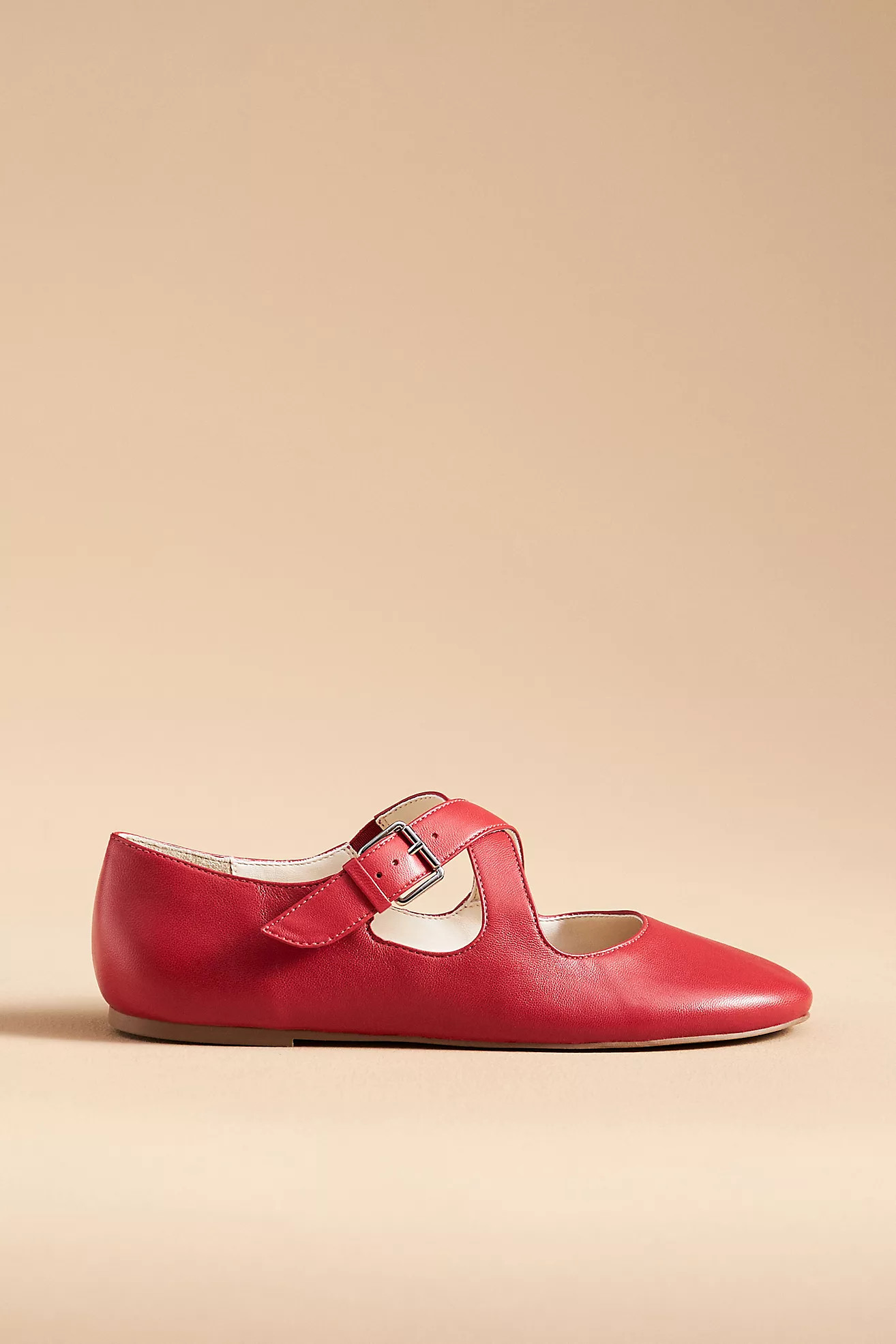 Maeve Crisscross Mary Jane Flats | Anthropologie (US)