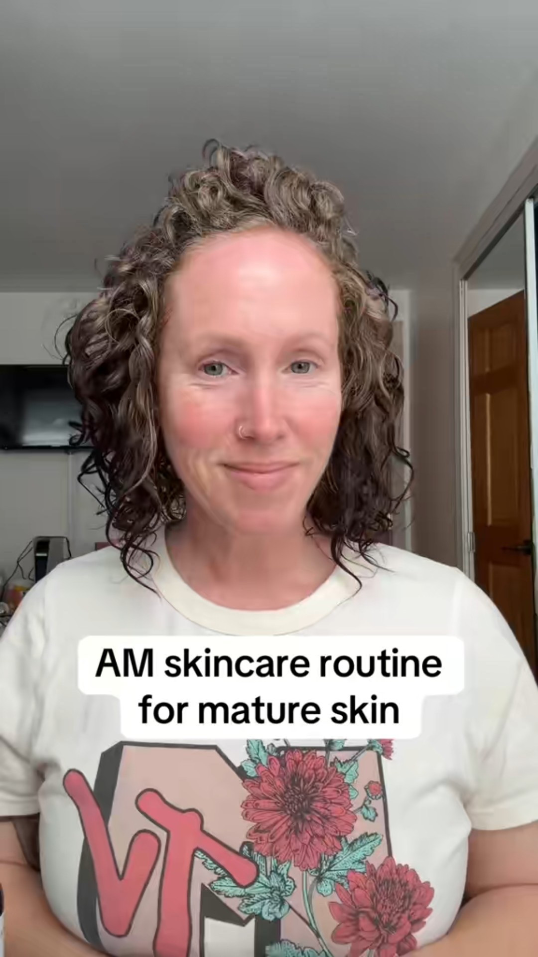 AM Skincare routine for mature skin #matureskincare #matureskin #amskincareroutine #skincareroutine 