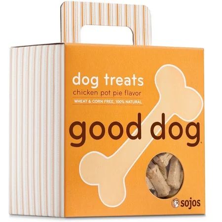 Sojos Good Dog Crunchy Natural Dog Treats, Chicken Pot Pie, 8-Ounce Box | Walmart (US)