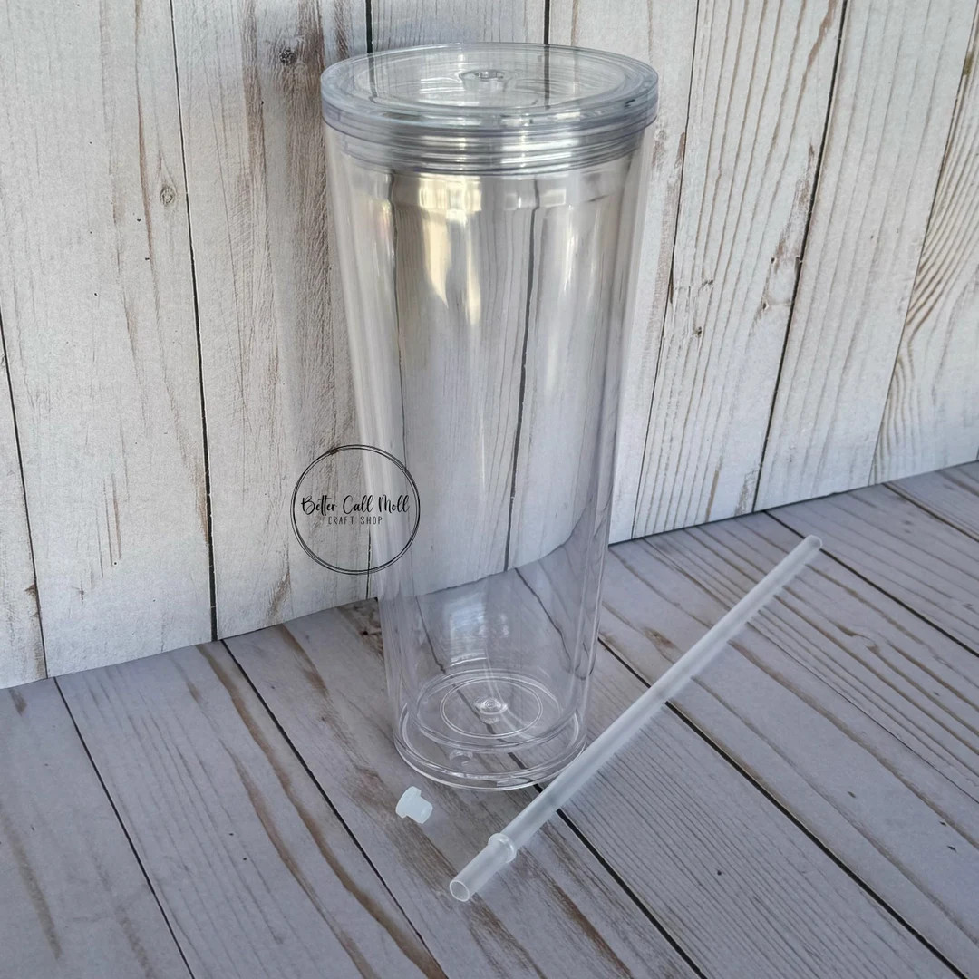 24oz Acrylic Snow Globe Tumbler - Etsy | Etsy (US)