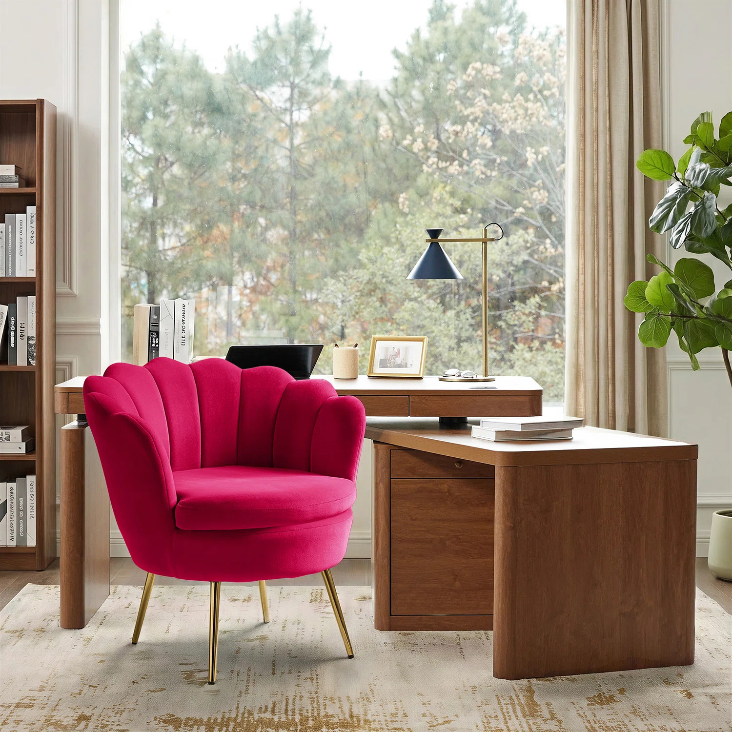 Hendrix Polyester Barrel Chair | Wayfair North America