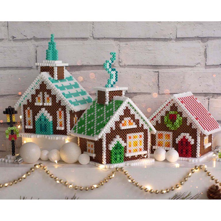 Perler Beads Village Gingerbread House Beading Kit | Walmart (US)