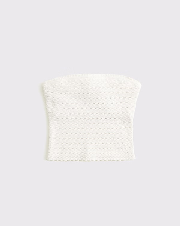 Crochet-Style Tube Top | Abercrombie & Fitch (US)