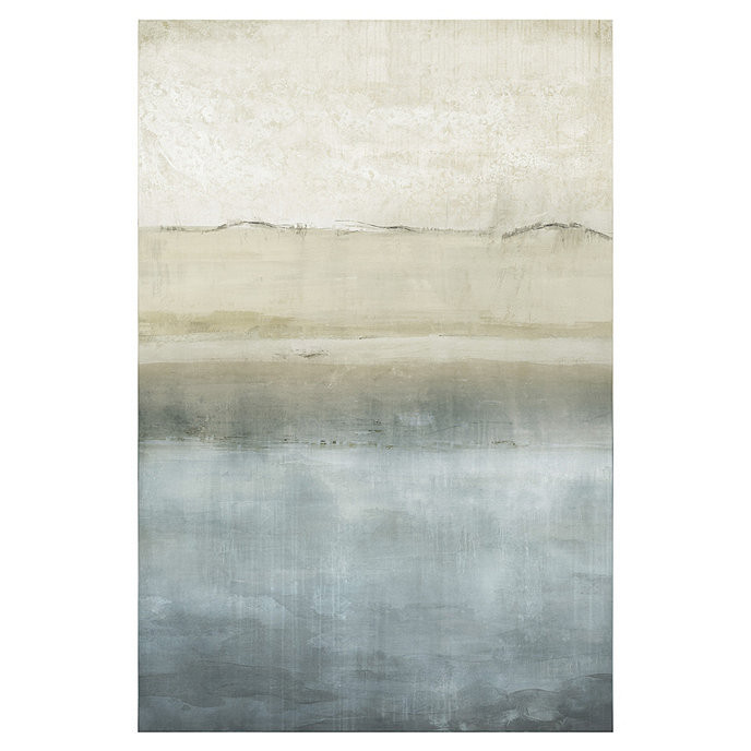 Pacific View II Blue Abstract Ocean Art Painting Stretched Canvas Giclee Print | Ballard Designs, Inc.