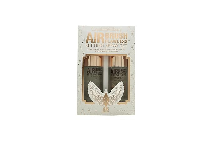 Charlotte Tilbury Setting Spray Duo Airbrush Flawless, Travel Size Gift Set::Original & White Tea... | Amazon (US)