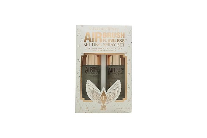 Charlotte Tilbury Setting Spray Duo Airbrush Flawless, Travel Size Gift Set::Original & White Tea... | Amazon (US)