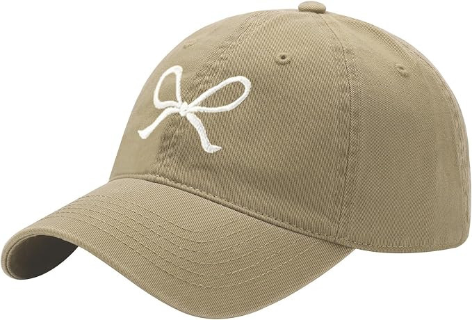 Trendy Bow-Tie Baseball Cap for Women | Trucker Hats Y2k Adjustable Fashion Sun Hat with Visor fo... | Amazon (US)