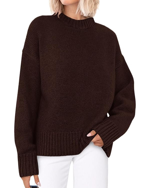 PRETTYGARDEN Womens Sweaters Fall 2025 Trendy Casual Crewneck Long Sleeve Cozy Knit Pullover Swea... | Amazon (US)