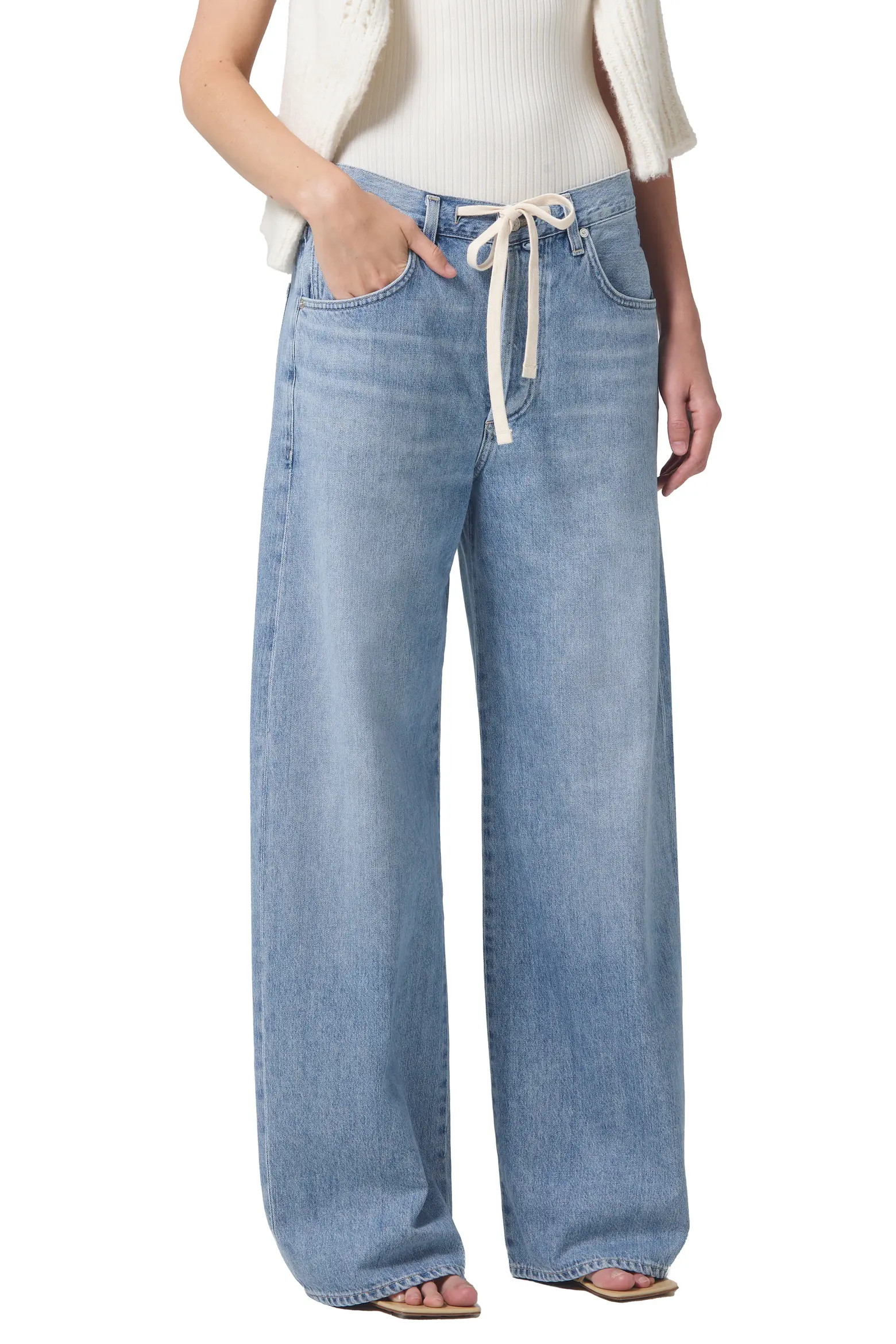 Brynn Wide Leg Organic Cotton Trouser Jeans (Women) | Nordstrom | Nordstrom